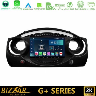 Bizzar G+ Series Mini Cooper R50 8Core Android14 6+128GB Navigation Multimedia Tablet 9