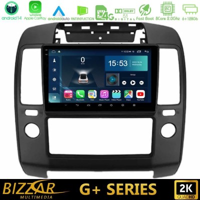 Bizzar G+ Series Nissan Navara 8core Android14 6+128GB Navigation Multimedia Tablet 9