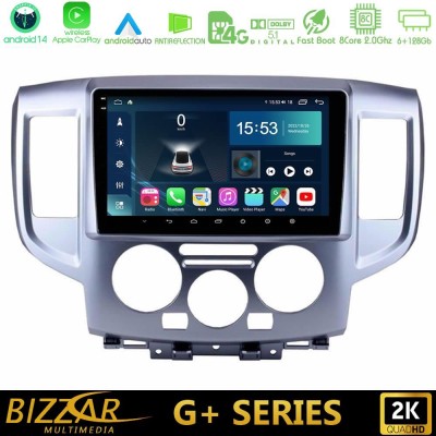Bizzar G+ Series Nissan NV200 8core Android14 6+128GB Navigation Multimedia Tablet 9
