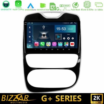 Bizzar G+ Series Renault Clio 2016-2019 8core Android14 6+128GB Navigation Multimedia Tablet 10