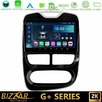 Bizzar G+ Series Renault Clio 2012-2016 8core Android14 6+128GB Navigation Multimedia Tablet 10