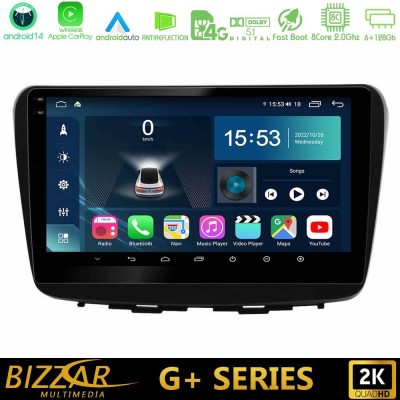 Bizzar G+ Series Suzuki Baleno 2016-2021 8Core Android14 6+128GB Navigation Multimedia Tablet 9