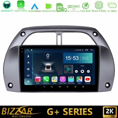 Bizzar G+ Series Toyota RAV4 2001 - 2006 8core Android14 6+128GB Navigation Multimedia Tablet 9