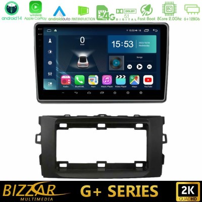 Bizzar G+ Series Toyota Auris 2013-2016 8core Android14 6+128GB Navigation Multimedia Tablet 10