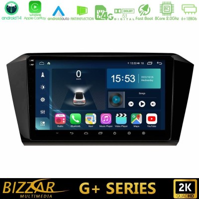 Bizzar G+ Series VW Passat 8core Android14 6+128GB Navigation Multimedia Tablet 10