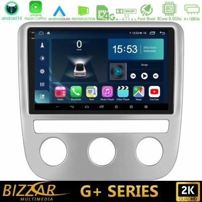 Bizzar G+ Series VW Scirocco / Eos 8Core Android14 6+128GB Navigation Multimedia Tablet 9
