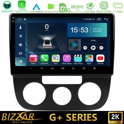 Bizzar G+ Series VW Jetta 8core Android14 6+128GB Navigation Multimedia Tablet 10