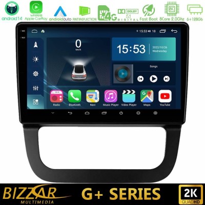 Bizzar G+ Series VW Jetta 8core Android14 6+128GB Navigation Multimedia Tablet 10