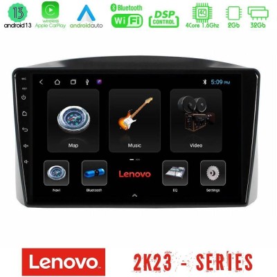 Lenovo Car Pad Jeep Grand Cherokee 2005-2007 4Core Android 13 2+32GB Navigation Multimedia Tablet 10
