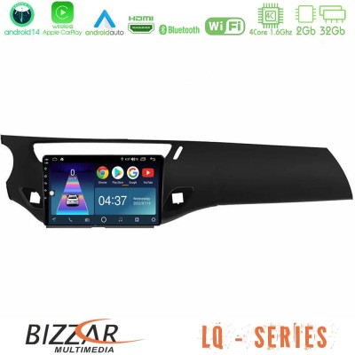Bizzar LQ Series 4Core Android14 2+32GB Citroen C3 2009-2016 Navigation Multimedia Tablet 9