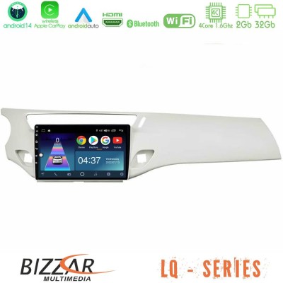 Bizzar LQ Series 4Core Android14 2+32GB Citroen C3 2009-2016 Navigation Multimedia Tablet 9