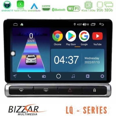 Bizzar LQ Series 4Core Android14 2+32GB Citroen C3 2016-> Navigation Multimedia Tablet 9