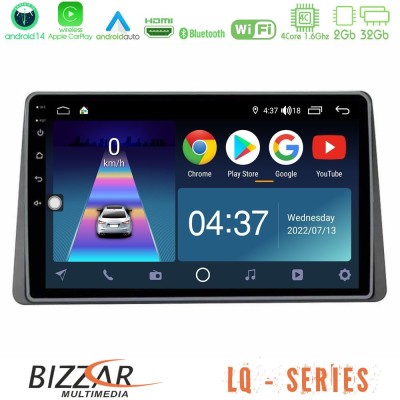 Bizzar LQ Series 4Core Android14 2+32GB Dacia Duster 2019-> Navigation Multimedia Tablet 10