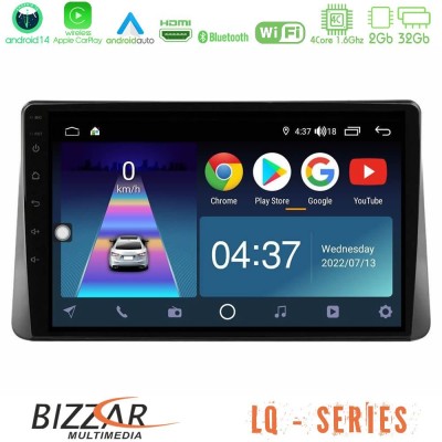 Bizzar LQ Series 4Core Android14 2+32GB Ford Focus 2019-> Navigation Multimedia Tablet 9
