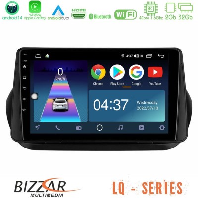 Bizzar LQ Series 4Core Android14 2+32GB Fiat Fiorino/Citroen Nemo/Peugeot Bipper Navigation Multimedia Tablet 10