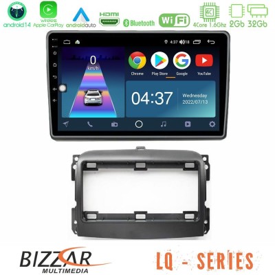 Bizzar LQ Series 4Core Android14 2+32GB Fiat 500L Navigation Multimedia Tablet 10