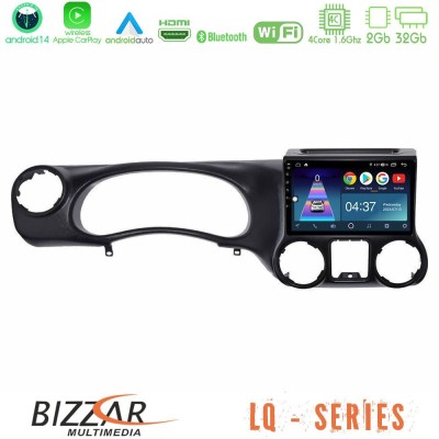 Bizzar LQ Series 4Core Android14 2+32GB Jeep Wrangler 2011-2014 Navigation Multimedia Tablet 10