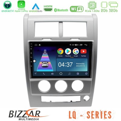 Bizzar LQ Series 4Core Android14 2+32GB Jeep Cherokee (KK) 2008-2012 Navigation Multimedia Tablet 10
