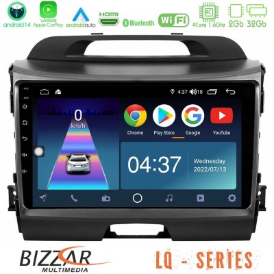 Bizzar LQ Series 4Core Android14 2+32GB Kia Sportage Navigation Multimedia Tablet 9
