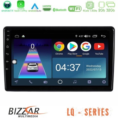Bizzar LQ Series 4Core Android14 2+32GB Opel Combo/Vectra /Vivaro/Agila Navigation Multimedia Tablet 10