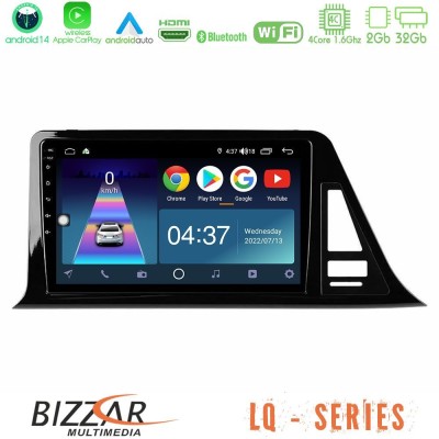 Bizzar LQ Series 4Core Android14 2+32GB Toyota CH-R Navigation Multimedia Tablet 9