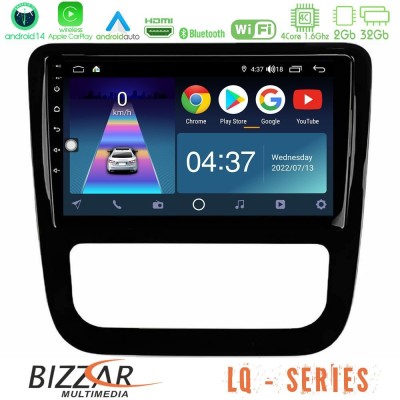 Bizzar LQ Series 4Core Android14 2+32GB VW Scirocco 2008-2014 Navigation Multimedia Tablet 9