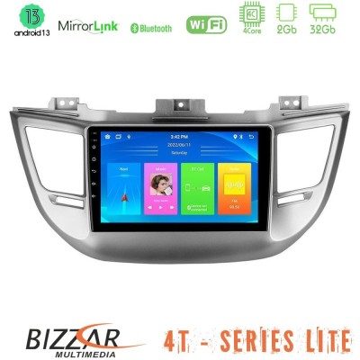 Bizzar 4T Series Hyundai Tucson 2015-2018 4Core Android13 2+32GB Navigation Multimedia Tablet 9