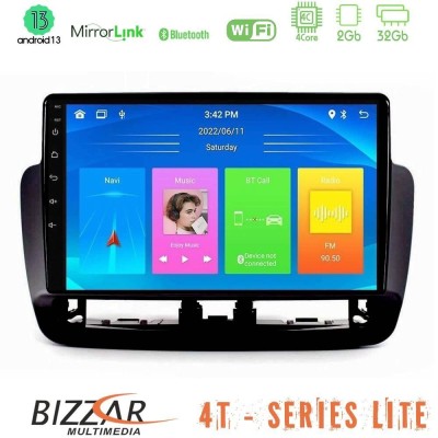 Bizzar 4T Series Seat Ibiza 2012-2015 4Core Android13 2+32GB Navigation Multimedia Tablet 9