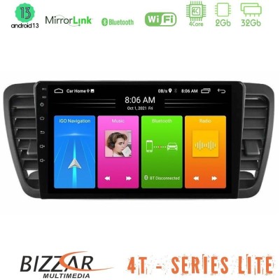 Bizzar 4T Series Subaru Legacy/Outback 2002-2008 4Core Android13 2+32GB Navigation Multimedia Tablet 9