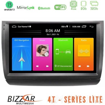Bizzar 4T Series Toyota Prius 2004-2009 4Core Android13 2+32GB Navigation Multimedia Tablet 9