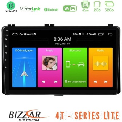 Bizzar 4T Series Toyota Corolla/Auris 2017-2019 4Core Android13 2+32GB Navigation Multimedia Tablet 9