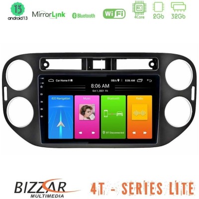 Bizzar 4T Series VW Tiguan (23mm alarm button) 4Core Android13 2+32GB Navigation Multimedia Tablet 9
