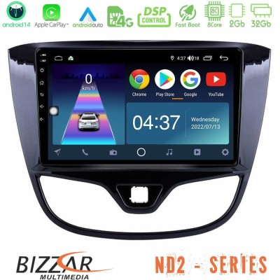 Bizzar ND2 Series 8Core Android14 2+32GB  Opel Karl 2017-2019 Navigation Multimedia Tablet 9