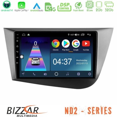 Bizzar ND2 Series 8Core Android14 2+32GB  Seat Leon Navigation Multimedia Tablet 9