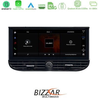 Bizzar OEM Porsche Cayenne 2011-2016 8core Android13 8+128G Navigation Multimedia 12.3