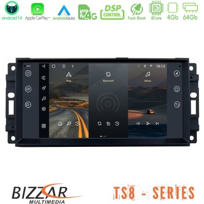 Bizzar Jeep 8core Android14 4+64GB Navigation Multimedia Deckless 7