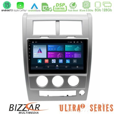 Bizzar ULTRA Series Jeep Cherokee (KK) 2008-2012 8core Android13 8+128GB Navigation Multimedia Tablet 10