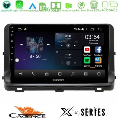 Cadence X Series Kia Ceed 2018-2023 8core Android 14 4+64GB Navigation Multimedia Tablet 10