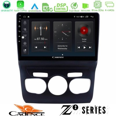Cadence Z2 Series 8Core Android14 4+64GB  Citroen C4L Navigation Multimedia Tablet 10