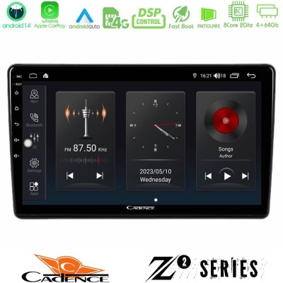 Cadence Z2 Series 8Core Android14 4+64GB  Peugeot Partner / Citroën Berlingo 2008-2018 Navigation Multimedia Tablet 9