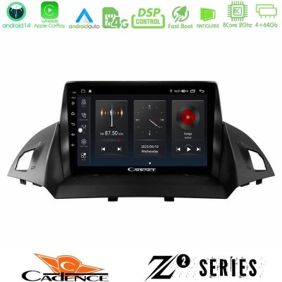 Cadence Z2 Series 8Core Android14 4+64GB  Ford C-Max/Kuga Navigation Multimedia Tablet 9