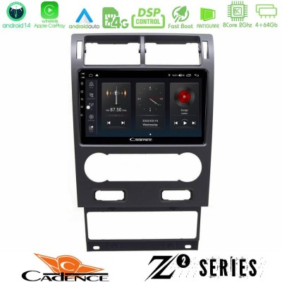 Cadence Z2 Series 8Core Android14 4+64GB  Ford Mondeo 2004-2007 Navigation Multimedia Tablet 9