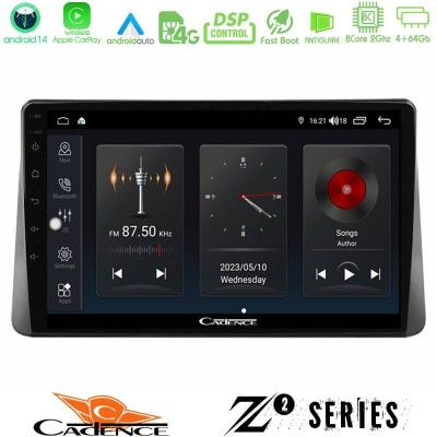 Cadence Z2 Series 8Core Android14 4+64GB Ford Focus 2019-> Navigation Multimedia Tablet 9