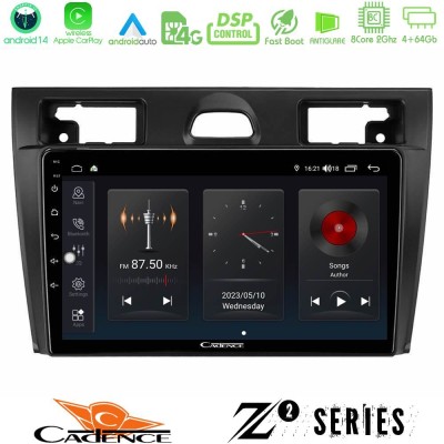 Cadence Z2 Series 8Core Android14 4+64GB  Ford Fiesta/Fusion Navigation Multimedia Tablet 9