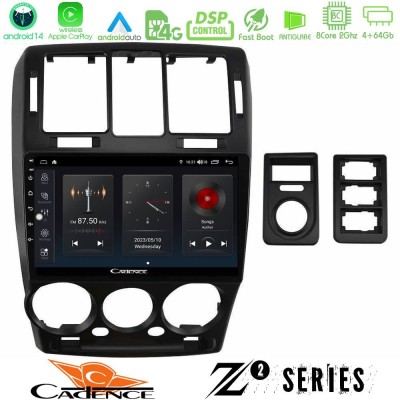 Cadence Z2 Series 8Core Android14 4+64GB  Hyundai Getz 2002-2009 Navigation Multimedia Tablet 9