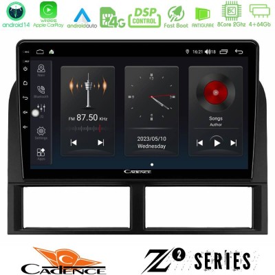 Cadence Z2 Series 8Core Android14 4+64GB  Jeep Grand Cherokee 1999-2004 Navigation Multimedia Tablet 9