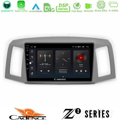 Cadence Z2 Series 8Core Android14 4+64GB  Jeep Grand Cherokee 2005-2007 Navigation Multimedia Tablet 10