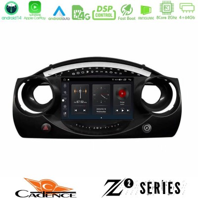 Cadence Z2 Series 8Core Android14 4+64GB  Mini Cooper R50 Navigation Multimedia Tablet 9