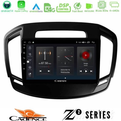 Cadence Z2 Series 8Core Android14 4+64GB  Opel Insignia 2014-2017 Navigation Multimedia Tablet 9