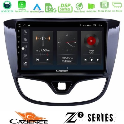 Cadence Z2 Series 8Core Android14 4+64GB  Opel Karl 2017-2019 Navigation Multimedia Tablet 9